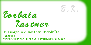 borbala kastner business card